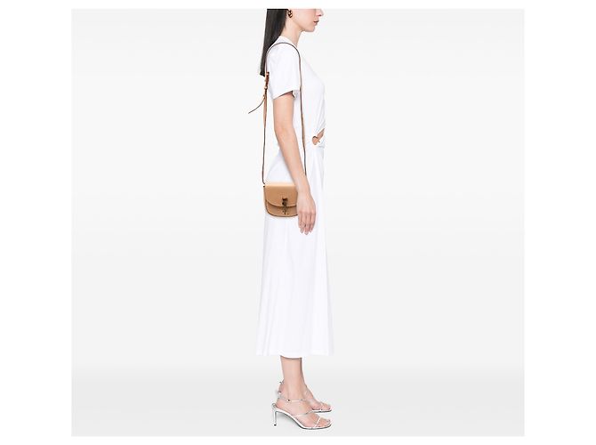 Saint Laurent Brown Small Leather Kaia Crossbody Caramel - view 7
