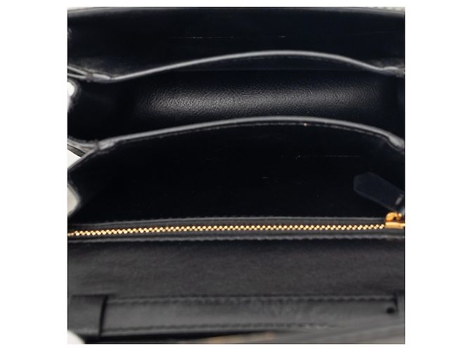 Céline Celine Black Small Calfskin Classic Box Nero - vista 4