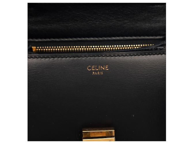 Céline Celine Black Small Calfskin Classic Box Nero - vista 5