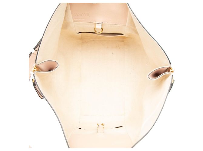 LOEWE Beige Small Bicolor Leder Hammock Satchel - Ansicht 4
