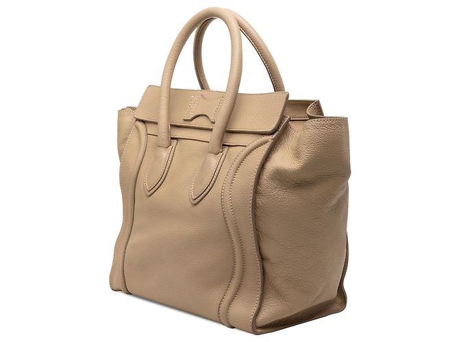 Céline Tote Luggage de piel de becerro granulada marrón Celine Castaño Marrón claro - vista 2