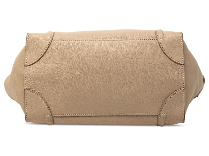 Céline Tote Luggage de piel de becerro granulada marrón Celine Castaño Marrón claro - vista 3