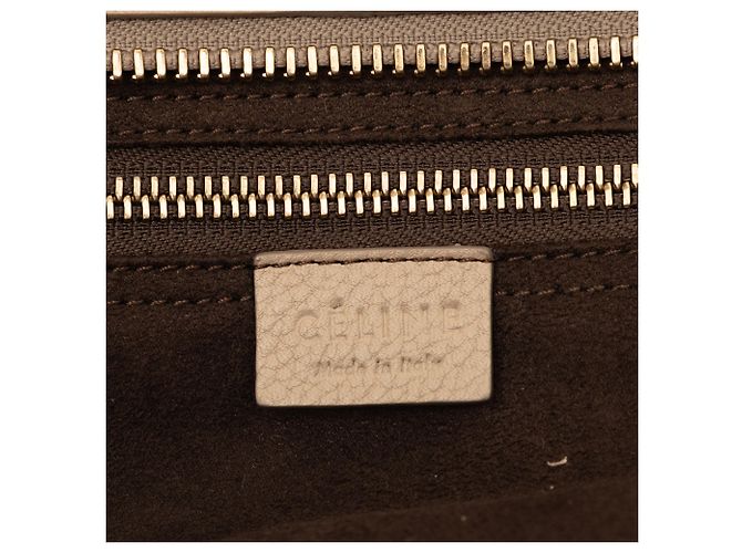 Céline Tote Luggage de piel de becerro granulada marrón Celine Castaño Marrón claro - vista 5