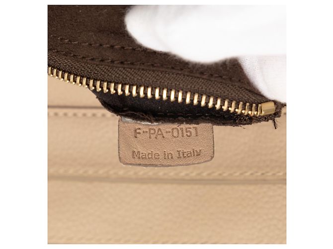 Céline Tote Luggage de piel de becerro granulada marrón Celine Castaño Marrón claro - vista 6