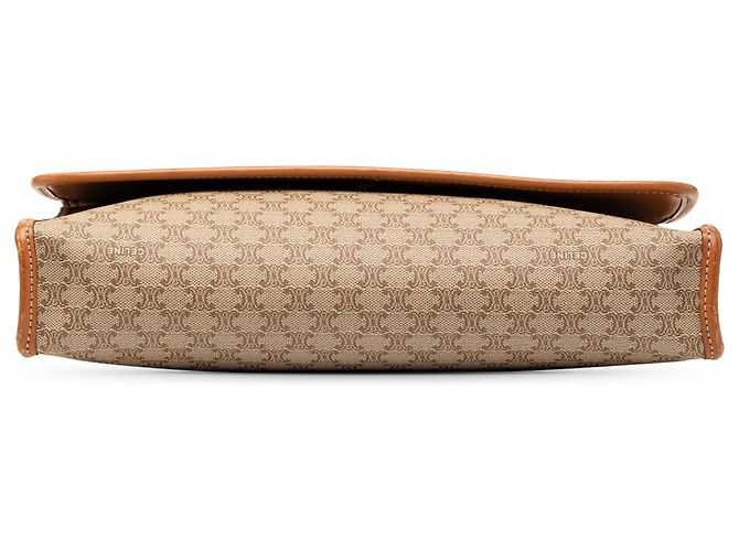Céline Celine Beige Macadam Tela Cerata Crossbody - vista 3
