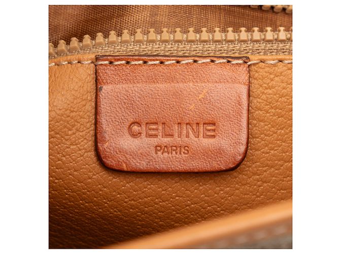 Céline Celine Beige Macadam Tela Cerata Crossbody - vista 5