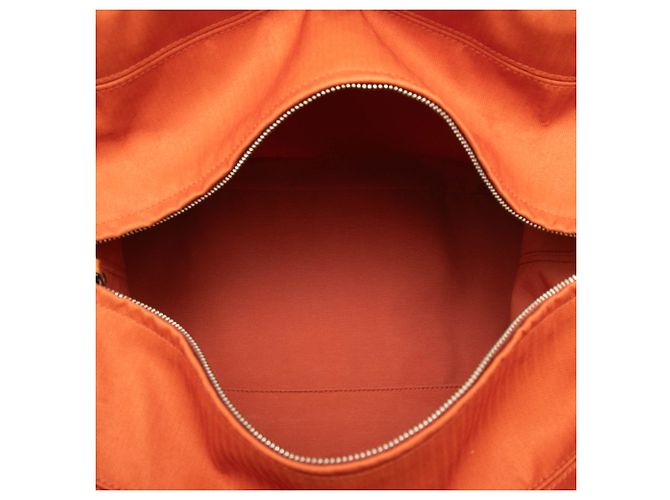 Tote Hermès Orange Toile Acapulco MM Arancione - vista 4