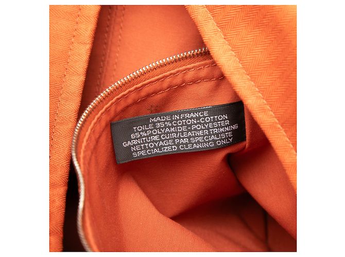 Tote Hermès Orange Toile Acapulco MM Arancione - vista 6