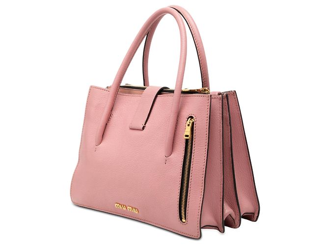 Borsa Miu Miu in pelle di capra Madras rosa Pink - Ansicht 2