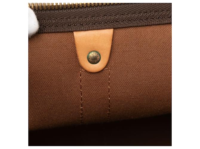 Louis Vuitton Marrone Monogram Keepall 55 - vista 10