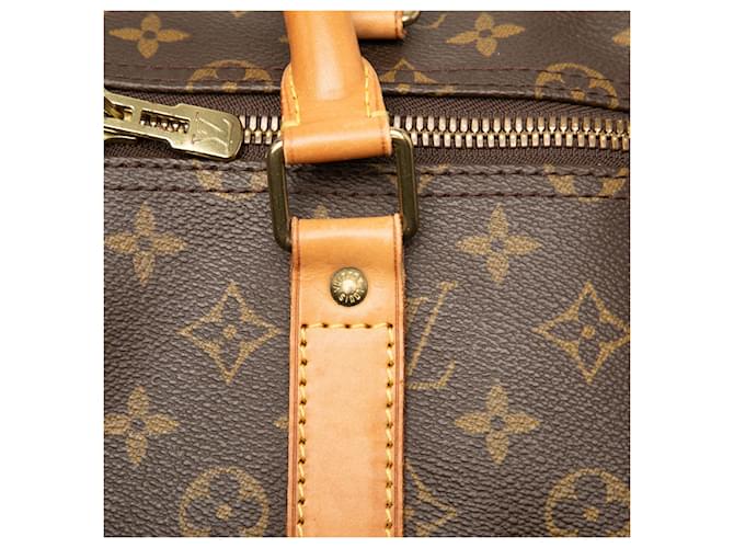 Louis Vuitton Marrone Monogram Keepall 55 - vista 12