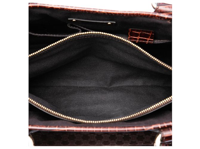 Céline Borsa Celine Boogie in scamosciato marrone Macadam Marrone scuro - vista 4