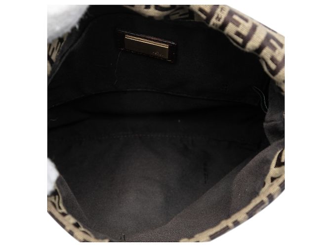 Fendi Beige Zucchino Canvas Crossbody - vista 4