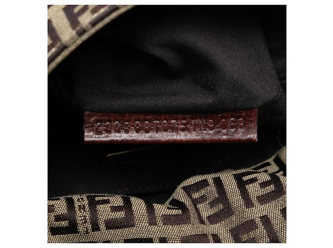 Fendi Beige Zucchino Canvas Crossbody - vista 6