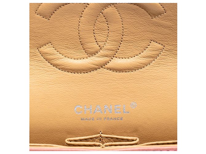 Chanel Pink Medium Classic Washed Lambskin Bijoux Chain Double Flap Rosa - vista 5