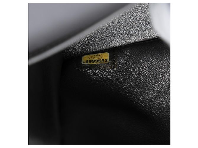 Chanel Gray Medium Classic Iridescent Lambskin Double Flap Marrone Grigio antracite - vista 6