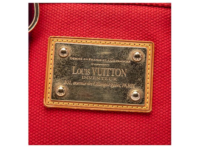 Louis Vuitton Red Antigua Cabas PM Rosso - vista 5