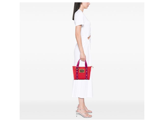 Louis Vuitton Red Antigua Cabas PM Rosso - vista 6