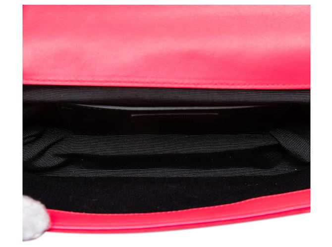 Clutch Cassandre monogramma in pelle di vitello liscia rosa Saint Laurent - vista 4