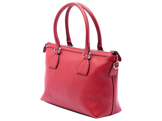 Borsa Gucci Red Dollar Calfskin GG Charm Rosso - vista 2