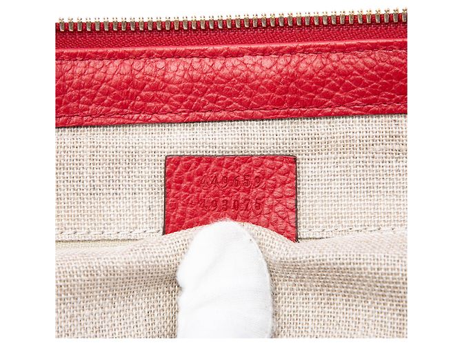 Borsa Gucci Red Dollar Calfskin GG Charm Rosso - vista 6
