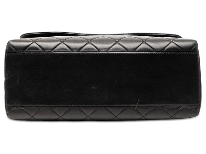 Borsa Chanel Black Quilted Lambskin Kelly Top Handle Bag Nero - vista 3