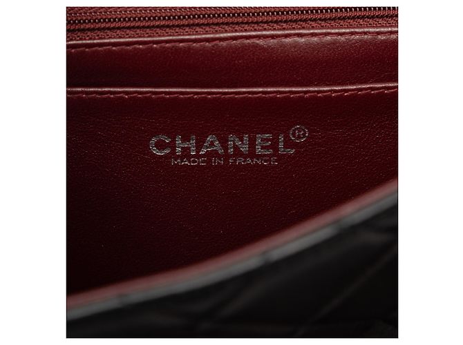 Borsa Chanel Black Quilted Lambskin Kelly Top Handle Bag Nero - vista 5