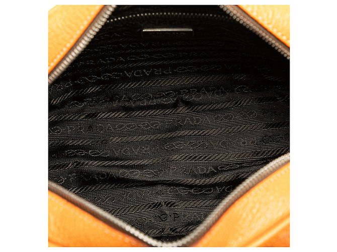 Bolsa Mini Prada Orange em couro de javali Laranja - vista 4