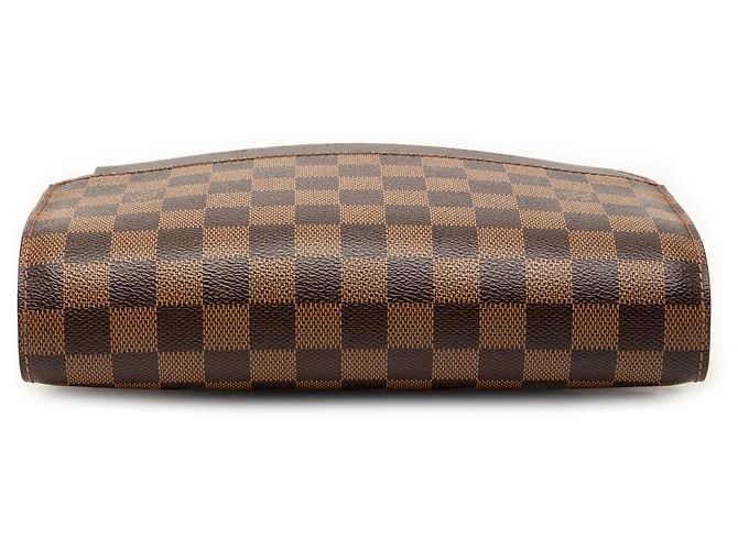 Louis Vuitton Pochette Saint Louis Damier Ebene marrone - vista 3