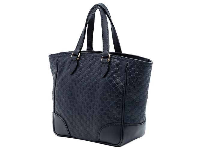 Borsa Satchel Bree Microguccissima blu piccola di Gucci Blu navy - vista 2
