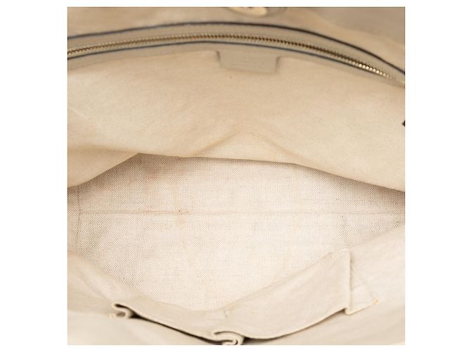 Gucci Mayfair Tote aus beigem GG Canvas - Ansicht 4
