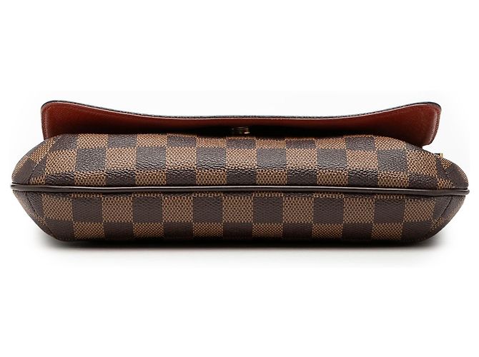 Louis Vuitton Marrone Damier Ebene Musette Tango Long Strap - vista 3