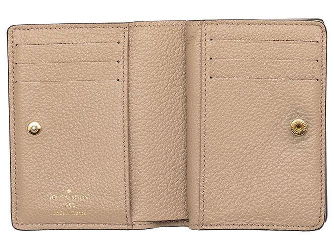 Portafoglio Louis Vuitton Clea Monogram Empreinte Bicolore Beige - vista 4