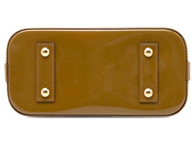 Louis Vuitton Alma BB in monogram vernis verde Verde oliva - vista 3