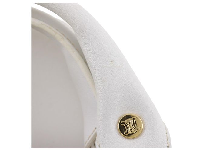 Céline Borsa Boogie in tela bianca con stampa botanica Celine Bianco - vista 10