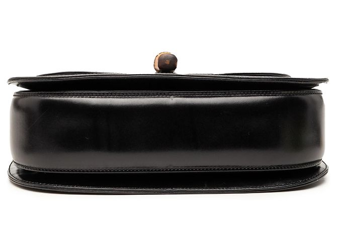 Gucci Schwarzes Kalbsleder Bamboo Night - Ansicht 3