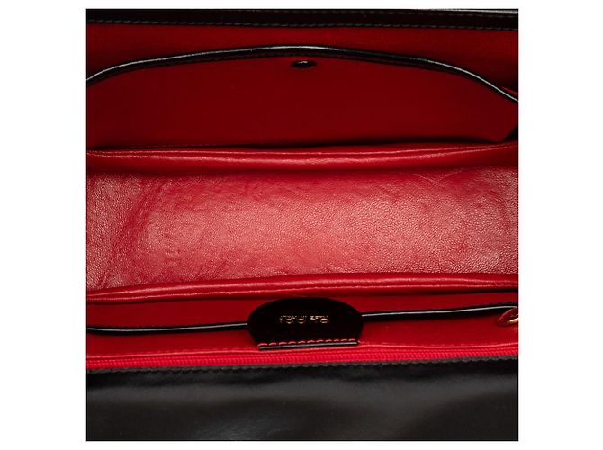 Gucci Schwarzes Kalbsleder Bamboo Night - Ansicht 4