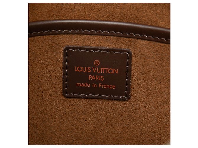 Louis Vuitton Pochette Saint Louis in Damier Ebene marrone - vista 5