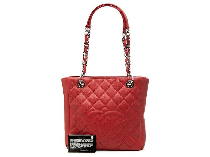 Tote Shopping Petite in Caviar Rosso Chanel - vista 8