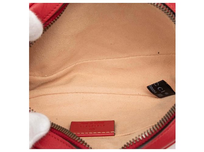 Borsa cintura Gucci Red GG Marmont in pelle di vitello matelassé Rosso - vista 4