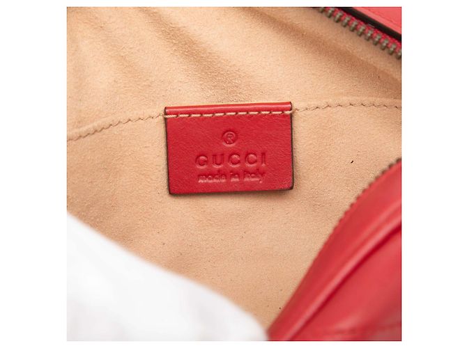 Borsa cintura Gucci Red GG Marmont in pelle di vitello matelassé Rosso - vista 5