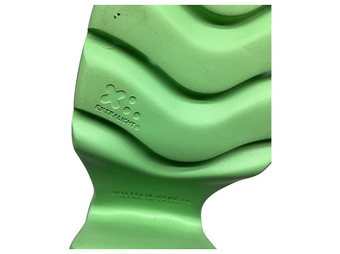 Stivaletti Flash Bottega Veneta in pelle nera e verde Nero - vista 12