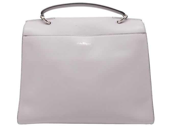 Borsa a mano Jet Set Salvatore Ferragamo in pelle grigia - vista 4