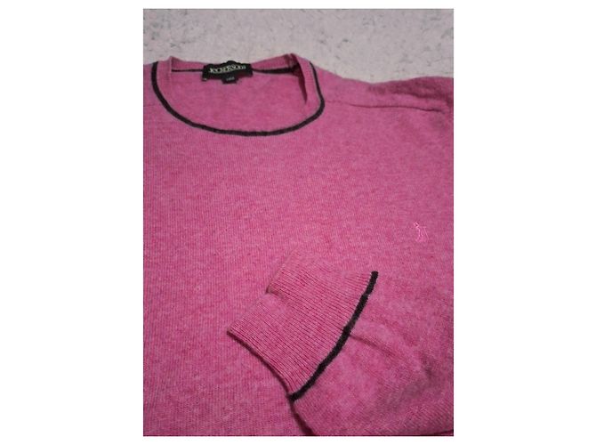 Autre Marque Jeckerson Herren Wollpullover 100% Wolle - Rosa Pink - Ansicht 10