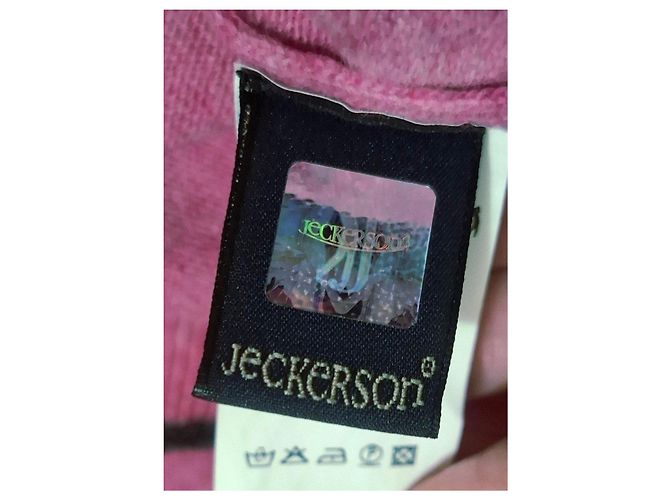 Autre Marque Jeckerson Herren Wollpullover 100% Wolle - Rosa Pink - Ansicht 3