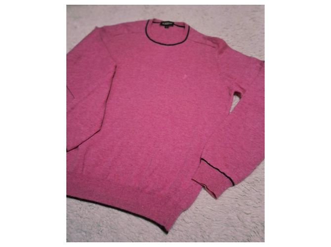 Autre Marque Jeckerson Herren Wollpullover 100% Wolle - Rosa Pink - Ansicht 5