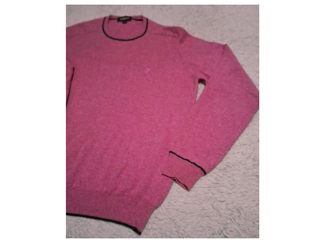 Autre Marque Jeckerson Herren Wollpullover 100% Wolle - Rosa Pink - Ansicht 6