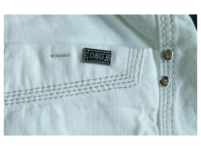 Jeans blancos Dolce & Gabbana Power pierna recta - vista 4