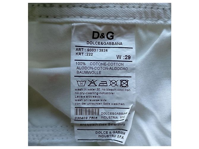 Jeans blancos Dolce & Gabbana Power pierna recta - vista 6