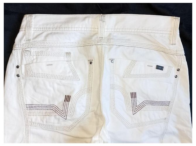 Jeans blancos Dolce & Gabbana Power pierna recta - vista 7